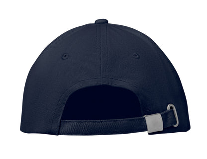 6-Panel-Baseball Cap aus gebürsteter Baumwolle 260 g/m² mit Schnalle aus Edelstahl. Größe