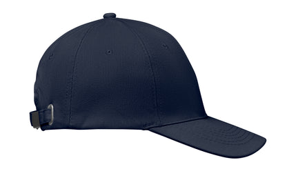 6-Panel-Baseball Cap aus gebürsteter Baumwolle 260 g/m² mit Schnalle aus Edelstahl. Größe