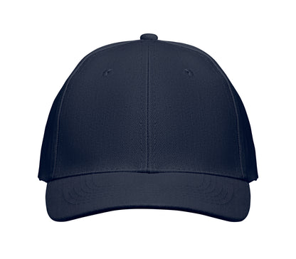 6-Panel-Baseball Cap aus gebürsteter Baumwolle 260 g/m² mit Schnalle aus Edelstahl. Größe
