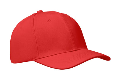 6-Panel-Baseball Cap aus gebürsteter Baumwolle 260 g/m² mit Schnalle aus Edelstahl. Größe