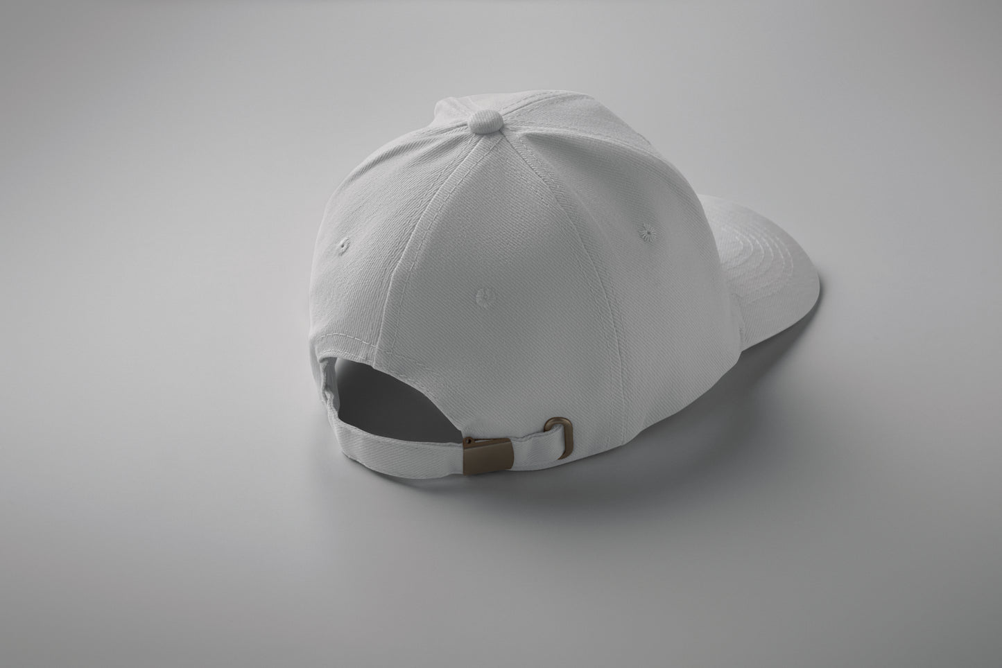6-Panel-Baseball Cap aus gebürsteter Baumwolle 260 g/m² mit Schnalle aus Edelstahl. Größe