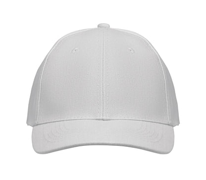 6-Panel-Baseball Cap aus gebürsteter Baumwolle 260 g/m² mit Schnalle aus Edelstahl. Größe