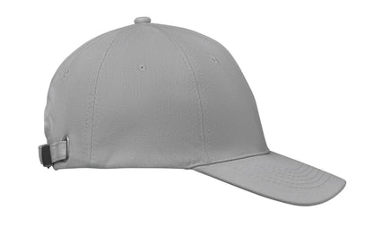 6-Panel-Baseball Cap aus gebürsteter Baumwolle 260 g/m² mit Schnalle aus Edelstahl. Größe