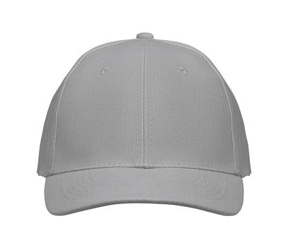 6-Panel-Baseball Cap aus gebürsteter Baumwolle 260 g/m² mit Schnalle aus Edelstahl. Größe