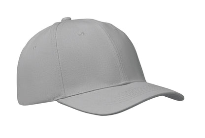6-Panel-Baseball Cap aus gebürsteter Baumwolle 260 g/m² mit Schnalle aus Edelstahl. Größe