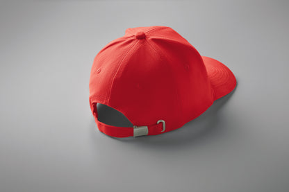 6-Panel-Baseball Cap aus gebürsteter Baumwolle 260 g/m² mit Schnalle aus Edelstahl. Größe