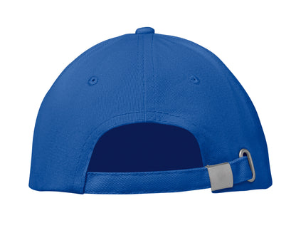 6-Panel-Baseball Cap aus gebürsteter Baumwolle 260 g/m² mit Schnalle aus Edelstahl. Größe