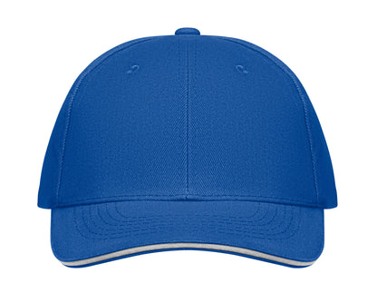 6-Panel-Baseball Cap aus gebürsteter Baumwolle 260 g/m² mit Schnalle aus Edelstahl. Größe