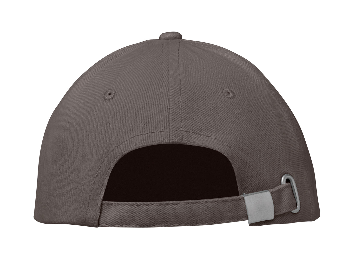 6-Panel-Baseball Cap aus gebürsteter Baumwolle 260 g/m² mit Schnalle aus Edelstahl. Größe