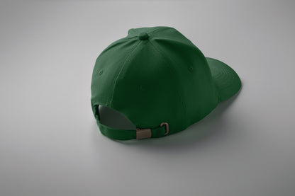 6-Panel-Baseball Cap aus gebürsteter Baumwolle 260 g/m² mit Schnalle aus Edelstahl. Größe