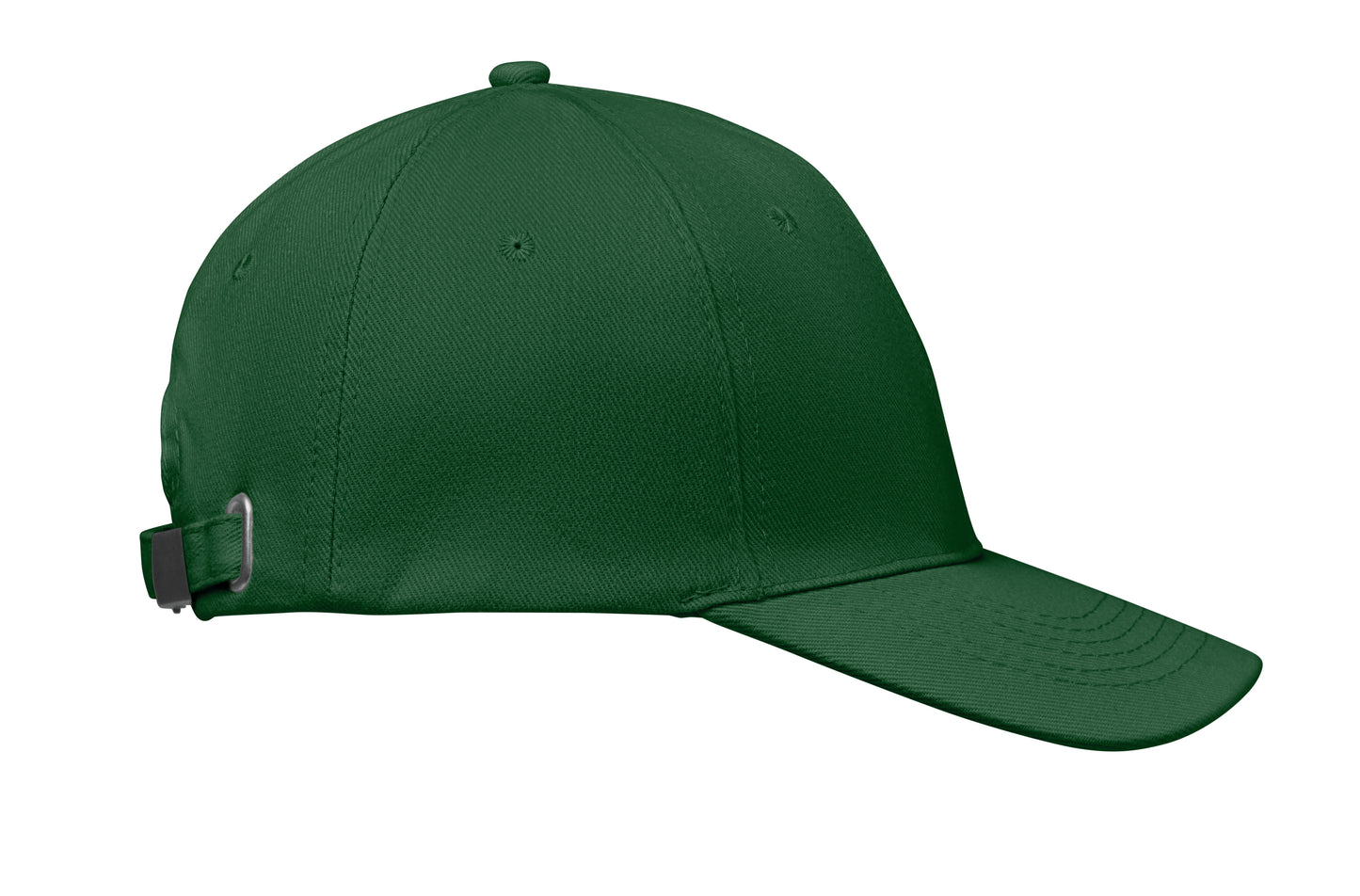 6-Panel-Baseball Cap aus gebürsteter Baumwolle 260 g/m² mit Schnalle aus Edelstahl. Größe