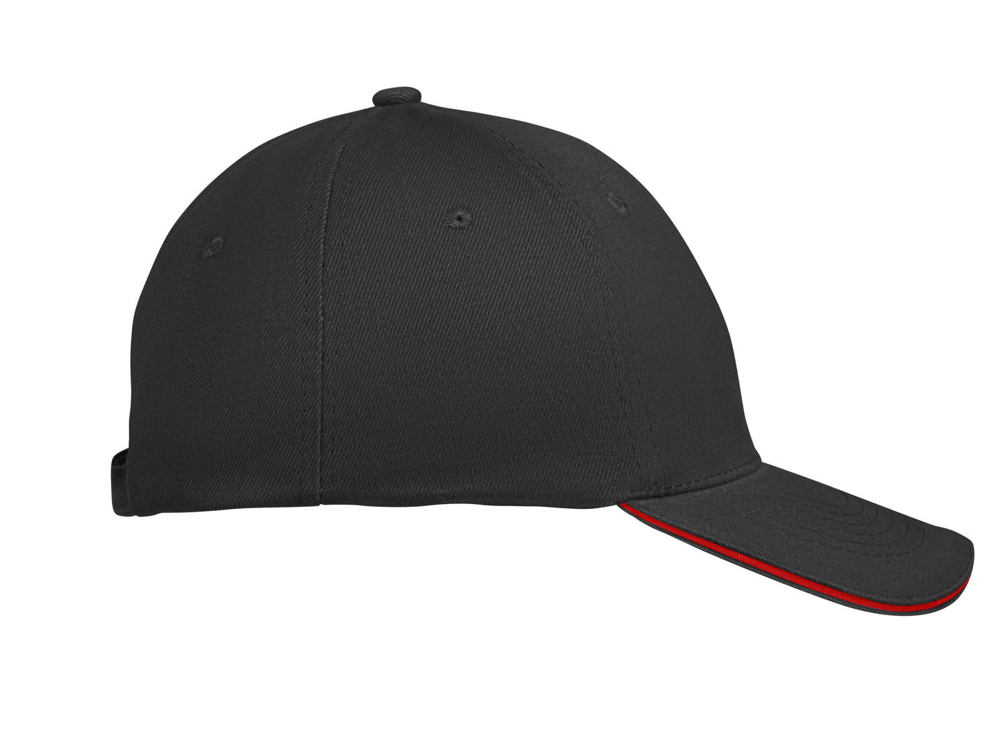6-Panel-Baseball Cap aus gebürsteter Baumwolle 260 g/m² mit Schnalle aus Edelstahl. Größe