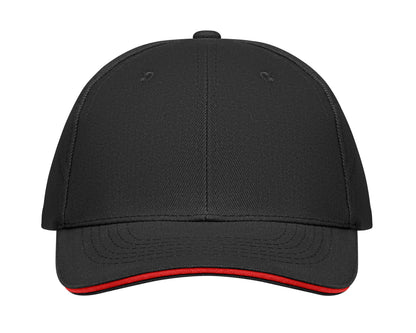 6-Panel-Baseball Cap aus gebürsteter Baumwolle 260 g/m² mit Schnalle aus Edelstahl. Größe