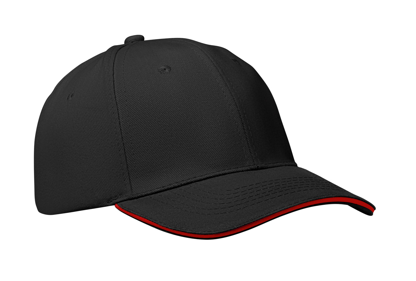 6-Panel-Baseball Cap aus gebürsteter Baumwolle 260 g/m² mit Schnalle aus Edelstahl. Größe