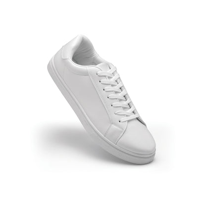 Leichte Sneaker aus PU mit Gummisohle und Schnürsenkeln aus Polyester. Größe: 42.
