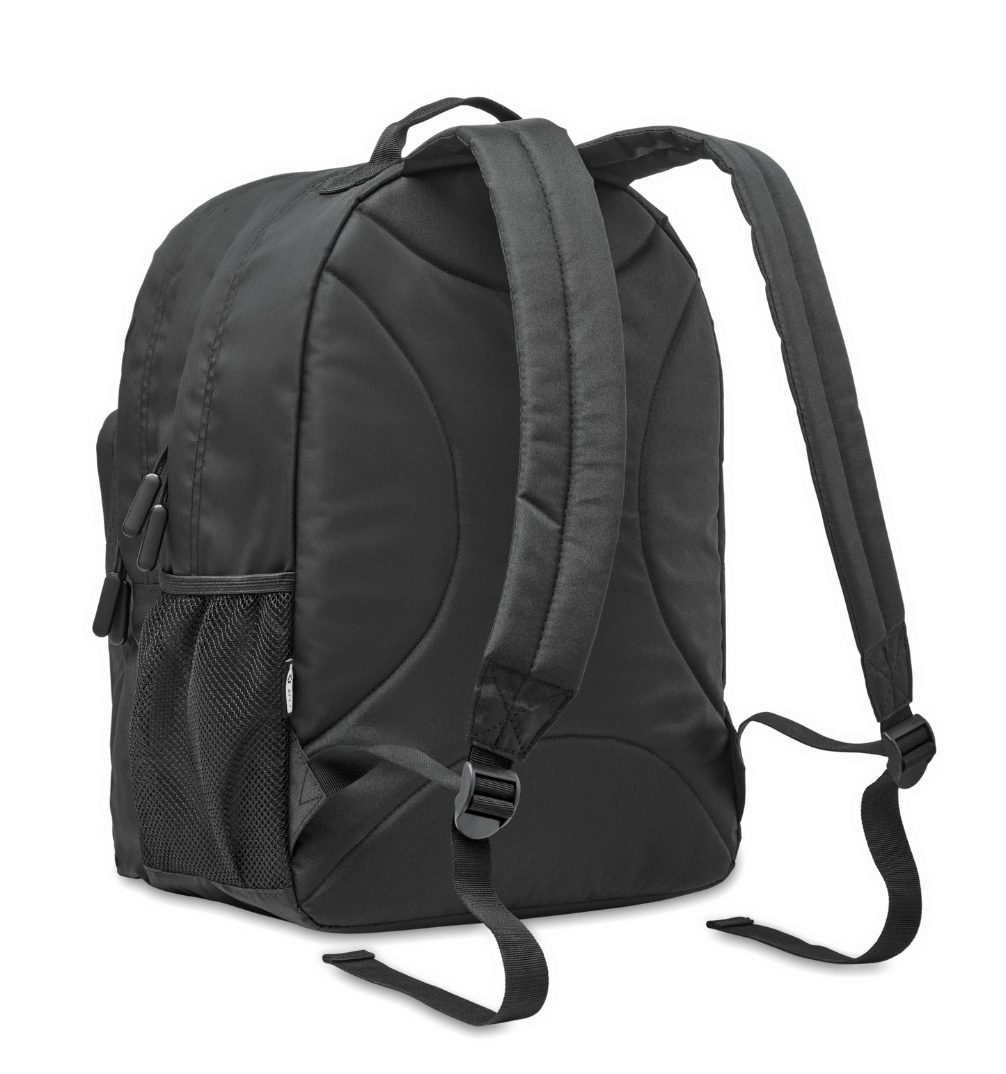 15'' Laptop-Rucksack aus 300D RPET-Polyester. Mit 2 großen Reißverschlussfächern Taschen mit 2fach