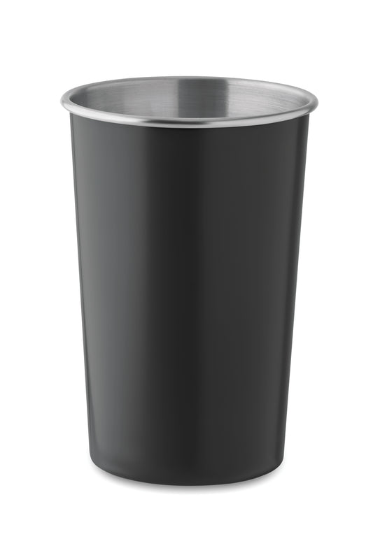 Wiederverwendbarer Becher aus recyceltem Edelstahl (90 % recycelter Edelstahl und 10 %