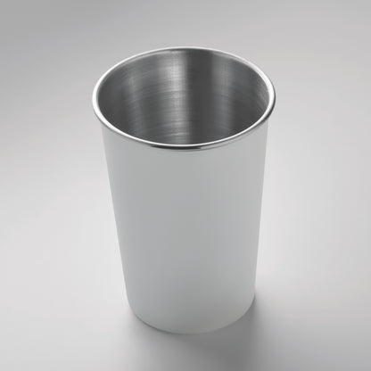Wiederverwendbarer Becher aus recyceltem Edelstahl (90 % recycelter Edelstahl und 10 %