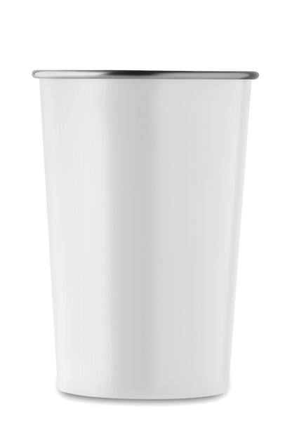 Wiederverwendbarer Becher aus recyceltem Edelstahl (90 % recycelter Edelstahl und 10 %