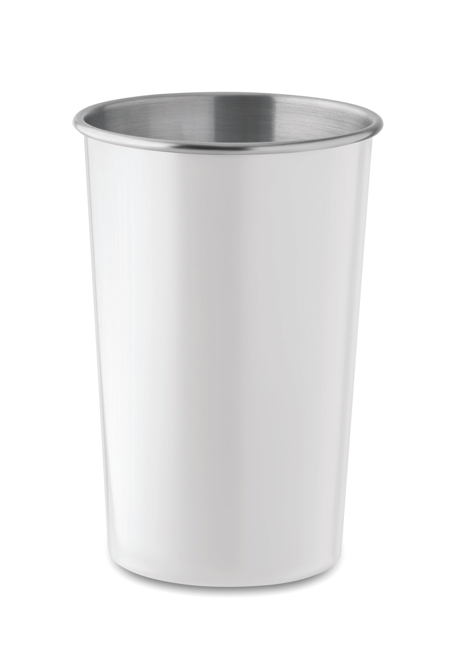 Wiederverwendbarer Becher aus recyceltem Edelstahl (90 % recycelter Edelstahl und 10 %