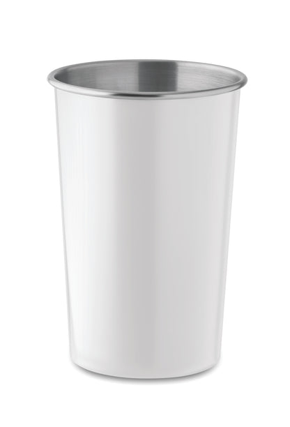Wiederverwendbarer Becher aus recyceltem Edelstahl (90 % recycelter Edelstahl und 10 %