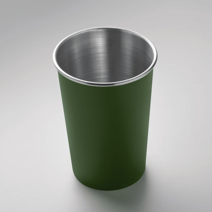 Wiederverwendbarer Becher aus recyceltem Edelstahl (90 % recycelter Edelstahl und 10 %