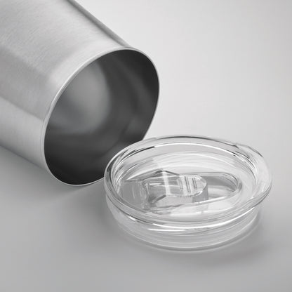Trinkbecher aus recyceltem Edelstahl mit Powder Coating. (90 % recycelter Edelstahl und