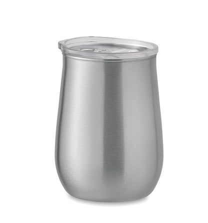 Trinkbecher aus recyceltem Edelstahl mit Powder Coating. (90 % recycelter Edelstahl und