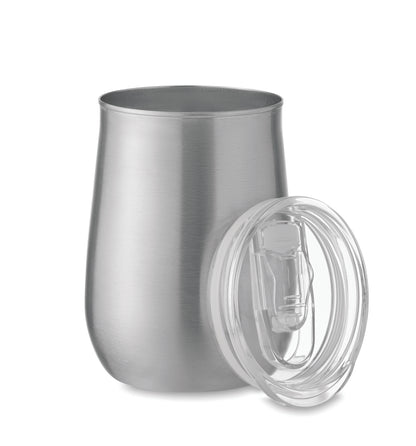 Trinkbecher aus recyceltem Edelstahl mit Powder Coating. (90 % recycelter Edelstahl und