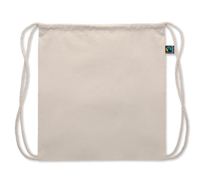Beutel mit Kordelzug aus Fairtrade-Baumwolle. 180 g/m².
