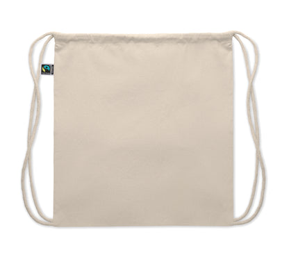 Beutel mit Kordelzug aus Fairtrade-Baumwolle. 180 g/m².