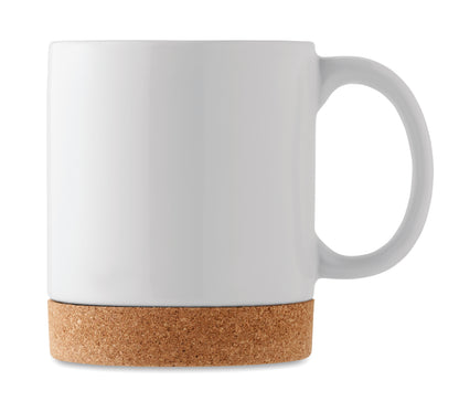 Becher aus Keramik mit Korkboden. Füllmenge: 280 ml. Kork ist ein 100%