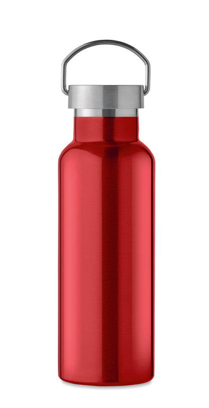 Doppelwandige Isolierflasche aus recyceltem Edelstahl (90 % recycelter Edelstahl und 10 %