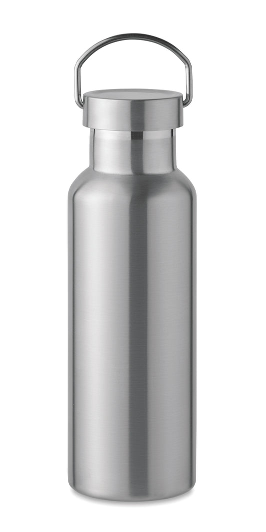 Doppelwandige Isolierflasche aus recyceltem Edelstahl (90 % recycelter Edelstahl und 10 %