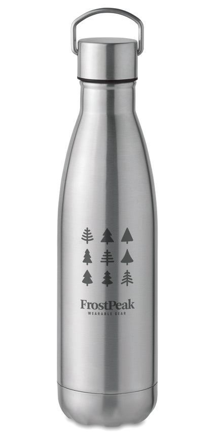 Doppelwandige Isolierflasche aus recyceltem Edelstahl (90 % recycelter Edelstahl und 10 %