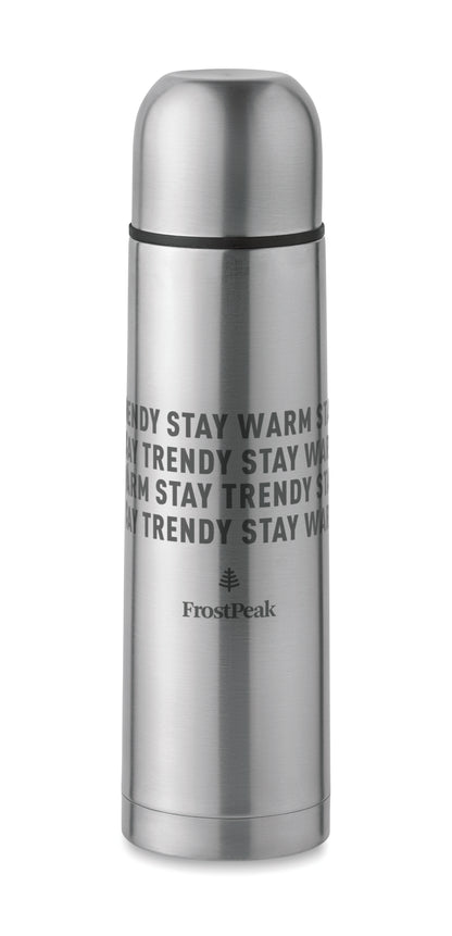 Doppelwandige Isolierflasche aus recyceltem Edelstahl (90 % recycelter Edelstahl und 10 %