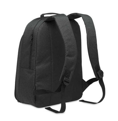 300D RPET Rucksack. 15'''' Laptopfach und großes Kühlfach. Fronttasche mit Reißverschluss und