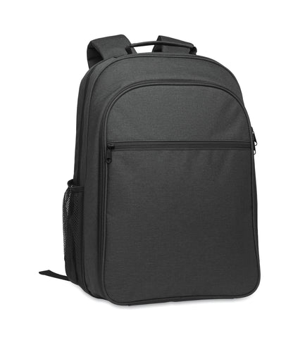300D RPET Rucksack. 15'''' Laptopfach und großes Kühlfach. Fronttasche mit Reißverschluss und