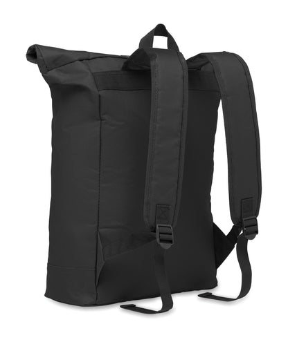 15'''' Rolltop-Rucksack mit Laptopfach aus 600D-Polyester. Gepolsterter Rücken und verstärkter Boden. Fronttasche