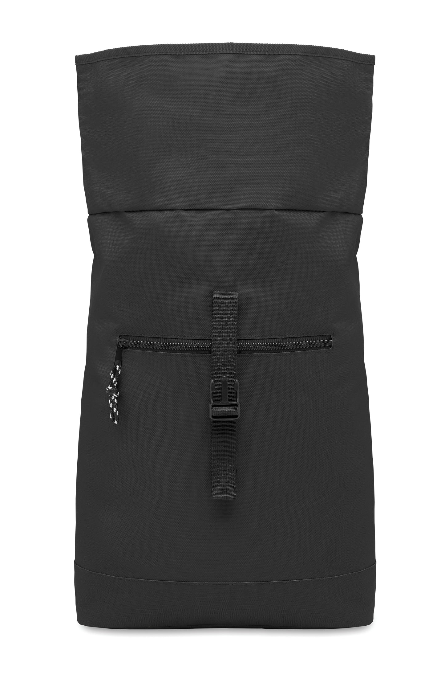 15'''' Rolltop-Rucksack mit Laptopfach aus 600D-Polyester. Gepolsterter Rücken und verstärkter Boden. Fronttasche