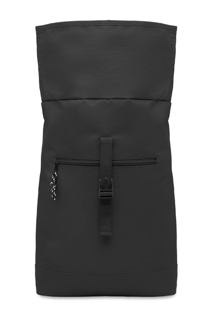 15'''' Rolltop-Rucksack mit Laptopfach aus 600D-Polyester. Gepolsterter Rücken und verstärkter Boden. Fronttasche