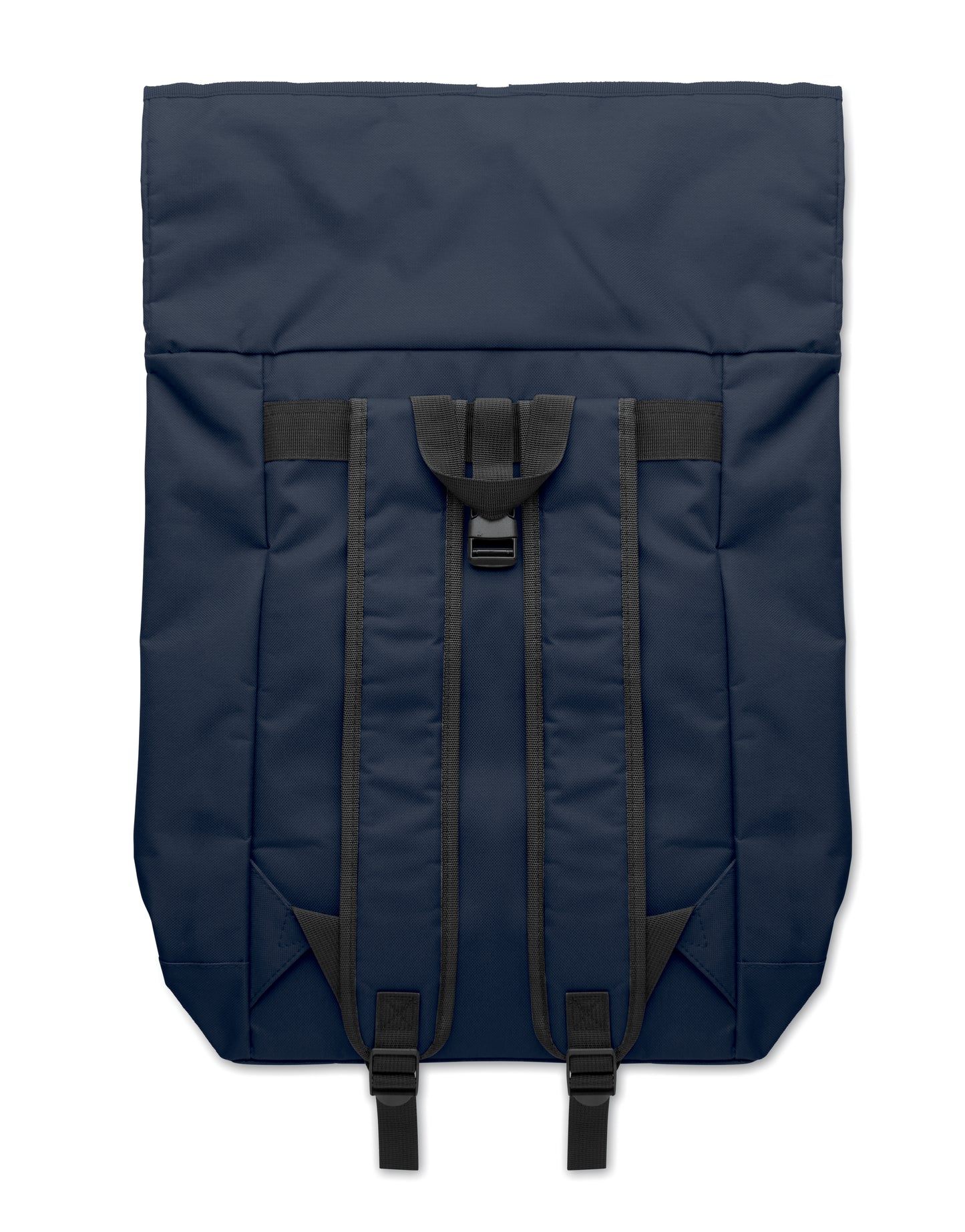 15'''' Rolltop-Rucksack mit Laptopfach aus 600D-Polyester. Gepolsterter Rücken und verstärkter Boden. Fronttasche