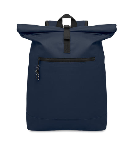 15'''' Rolltop-Rucksack mit Laptopfach aus 600D-Polyester. Gepolsterter Rücken und verstärkter Boden. Fronttasche