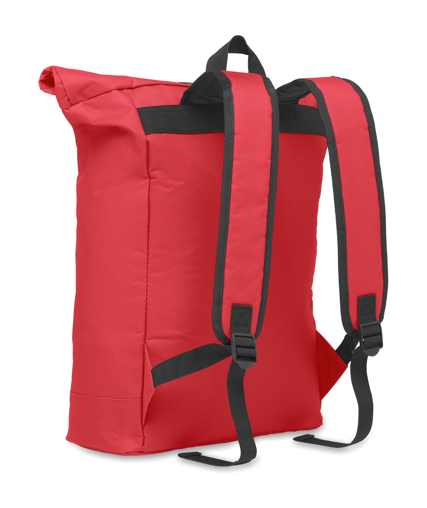 15'''' Rolltop-Rucksack mit Laptopfach aus 600D-Polyester. Gepolsterter Rücken und verstärkter Boden. Fronttasche