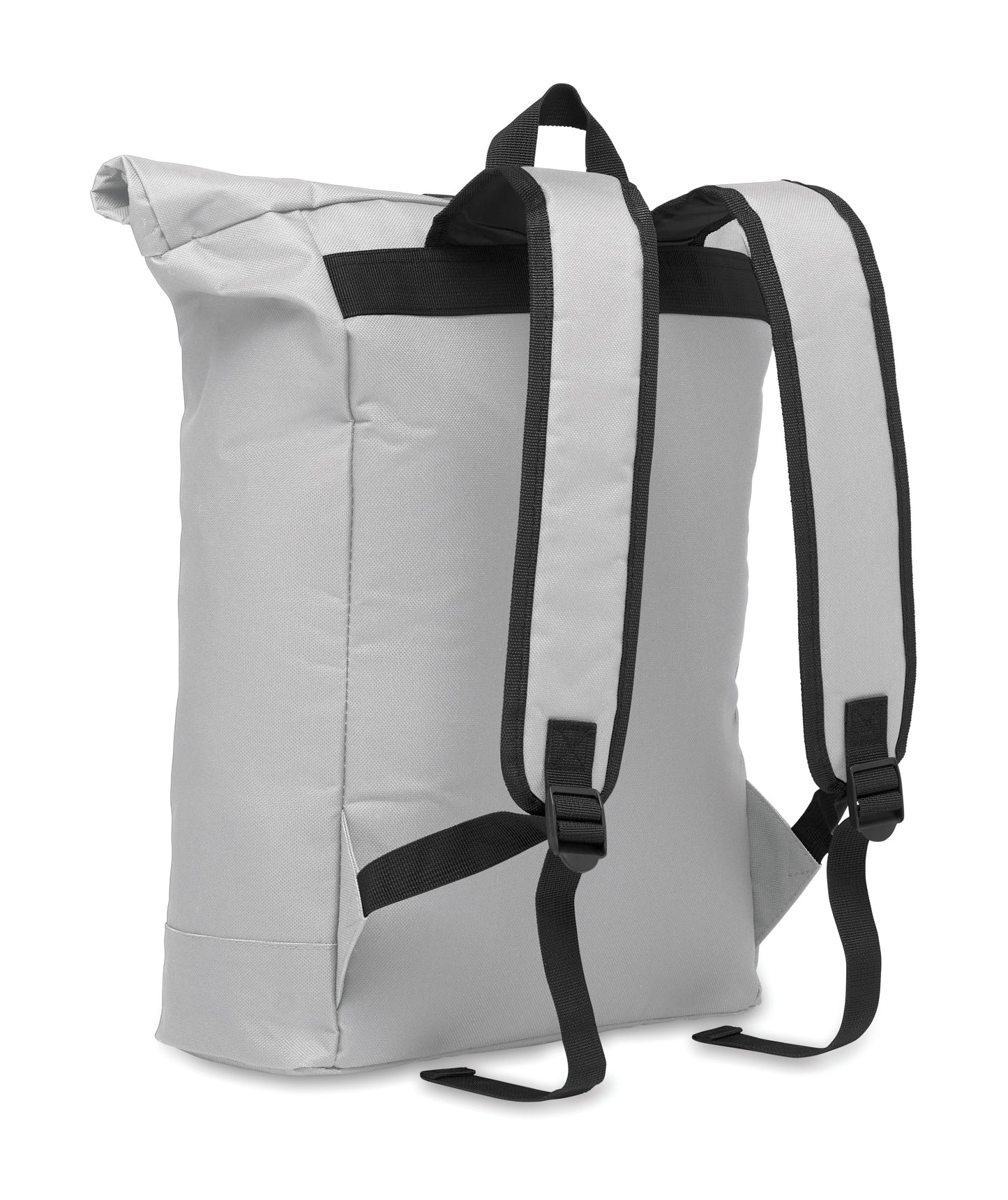 15'''' Rolltop-Rucksack mit Laptopfach aus 600D-Polyester. Gepolsterter Rücken und verstärkter Boden. Fronttasche