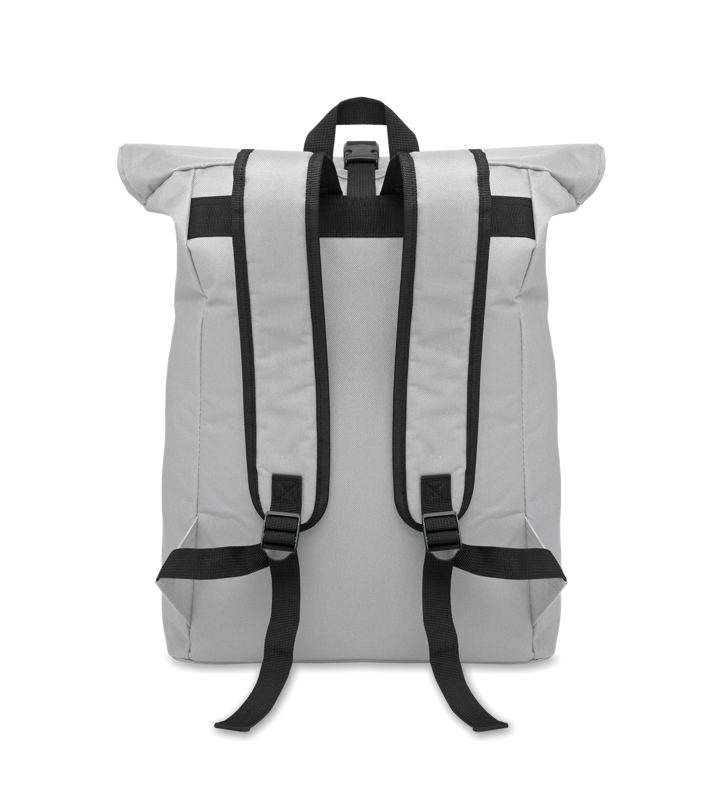 15'''' Rolltop-Rucksack mit Laptopfach aus 600D-Polyester. Gepolsterter Rücken und verstärkter Boden. Fronttasche