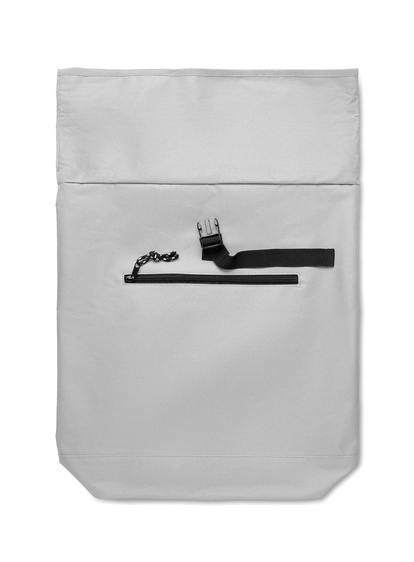 15'''' Rolltop-Rucksack mit Laptopfach aus 600D-Polyester. Gepolsterter Rücken und verstärkter Boden. Fronttasche