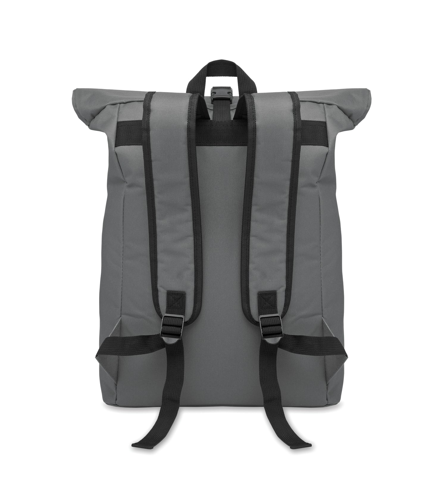 15'''' Rolltop-Rucksack mit Laptopfach aus 600D-Polyester. Gepolsterter Rücken und verstärkter Boden. Fronttasche