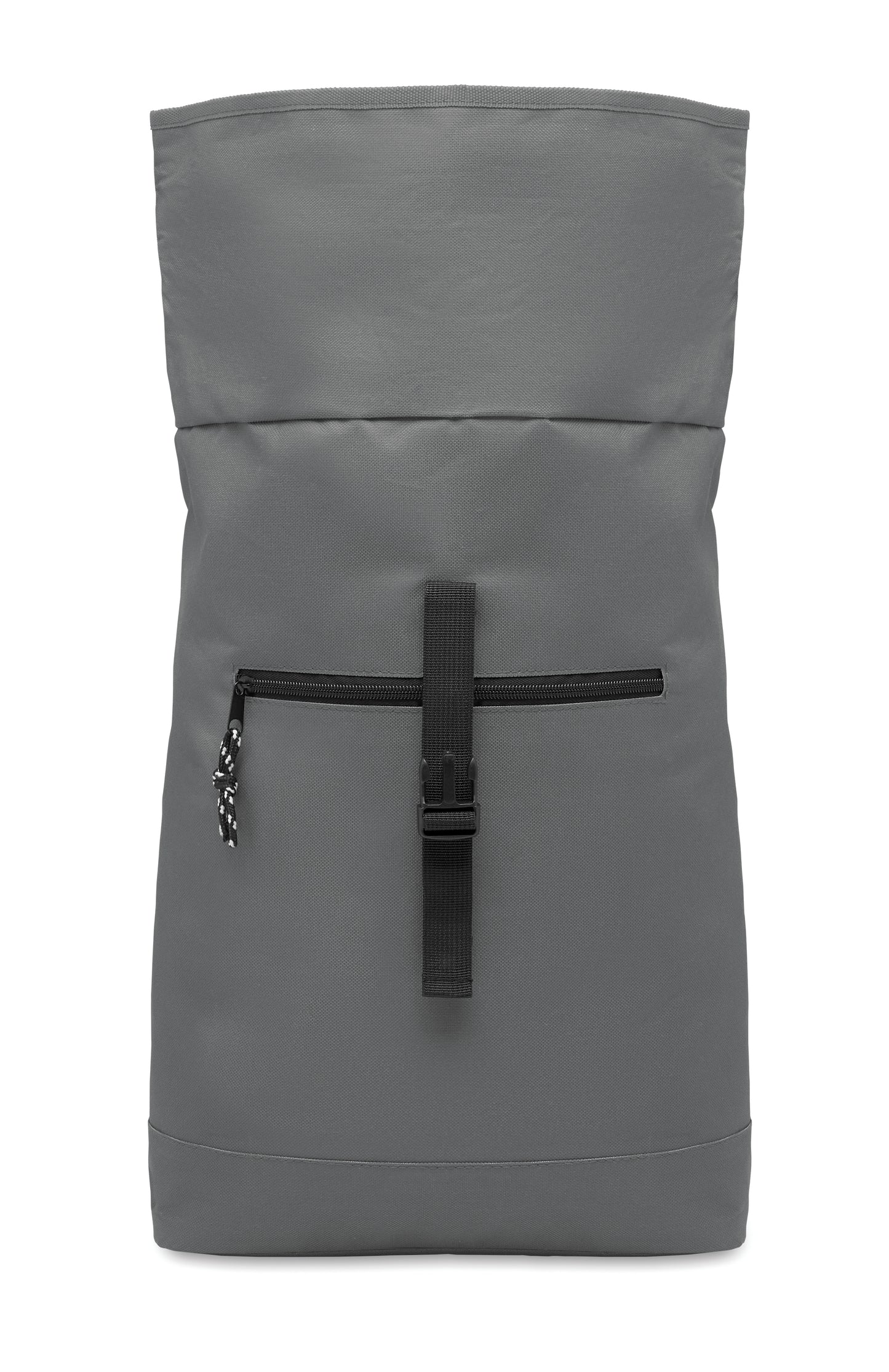 15'''' Rolltop-Rucksack mit Laptopfach aus 600D-Polyester. Gepolsterter Rücken und verstärkter Boden. Fronttasche