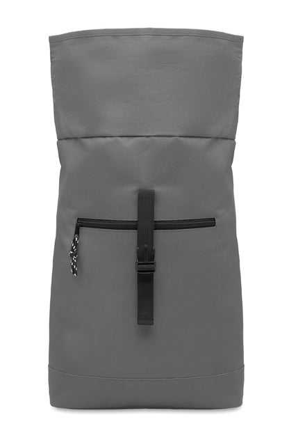 15'''' Rolltop-Rucksack mit Laptopfach aus 600D-Polyester. Gepolsterter Rücken und verstärkter Boden. Fronttasche